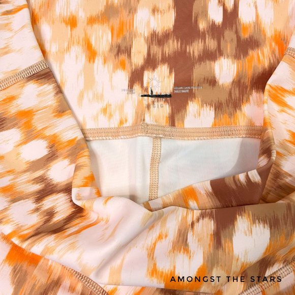 OFFLINE by Aerie High Waisted Orange Cedar Expedition Shine Crossover Leggings - Picture 4 of 5